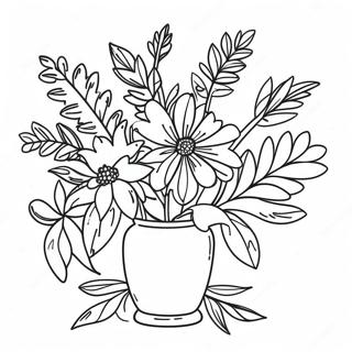 Kolorowanka Z Kolorowym Bukietem Ziol 134494 66549