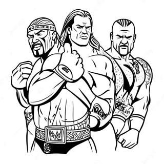 Kolorowanka Z Supergwiazdami Wwe W Akcji 134570-66605