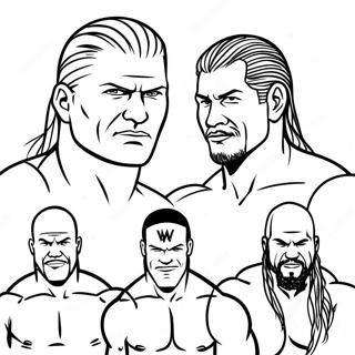 Kolorowanka Z Supergwiazdami Wwe W Akcji 134570-66606