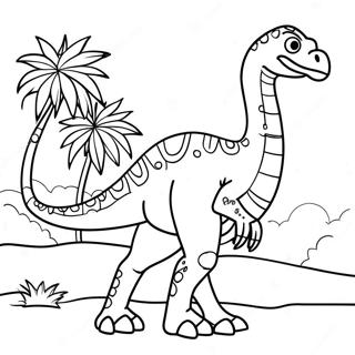 Kolorowanka Therizinosaurus 134621-66643