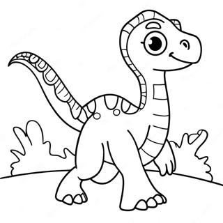 Kolorowanka Uroczy Therizinosaurus 134622 66647