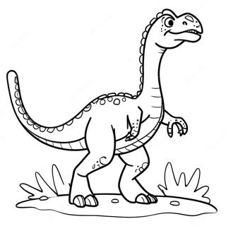 Kolorowanka Therizinosaurus Ryczacy 134623 66649