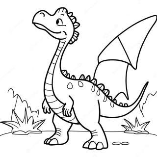 Kolorowanka Therizinosaurus Ryczacy 134623 66650