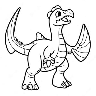 Kolorowanka Therizinosaurus Ryczacy 134623 66651