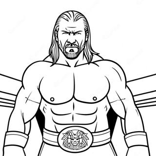 Kolorowanka Z Triple H Na Ringu 134703-66720