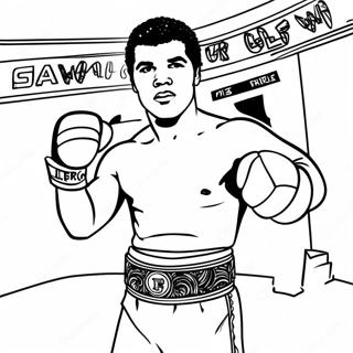 Muhammad Ali Z Pasem Mistrza Kolorowanka 134830-66814