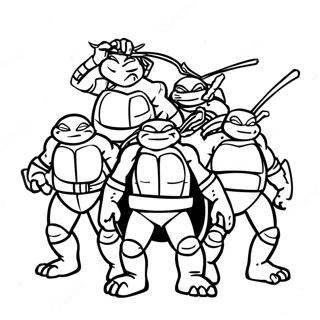 Tmnt 2012 Kolorowanki