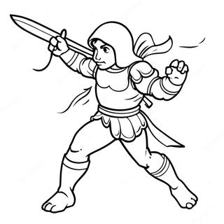 Raphael W Pozycji Walki Kolorowanka 135546-67374