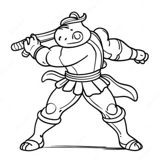 Raphael W Pozycji Walki Kolorowanka 135546-67376