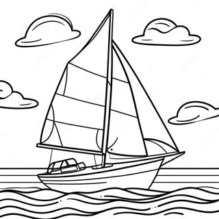 Kolorowa Zaglowka Na Oceanie Kolorowanka 135828-67585