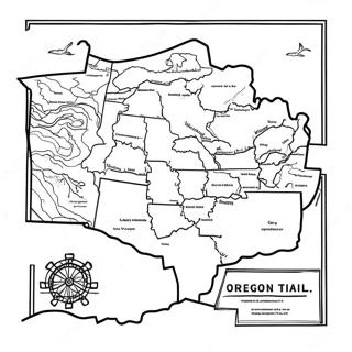 Kolorowanka Mapa Szlaku Oregon 135881 67639
