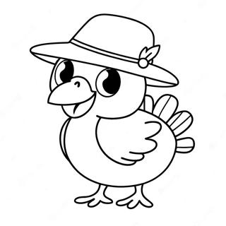 Kurczak W Kapeluszu Kolorowanka 136389 68038