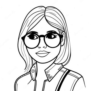 Stylowa Dziewczyna Z Tumblra W Okularach Przeciwslonecznych Kolorowanka 136594-68192