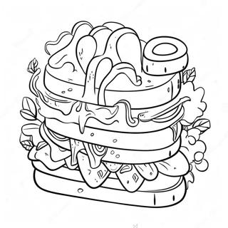 Gigantyczna Kanapka Kolorowanka 136646-68380