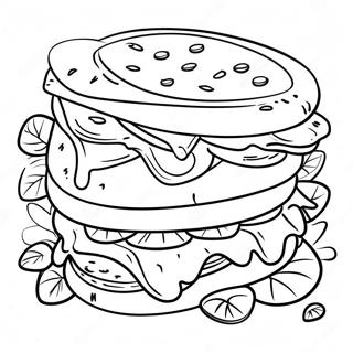 Kolorowanka Z Serowym Kanapka 136648-68240