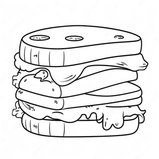 Kolorowanka Z Serowym Kanapka 136648-68387