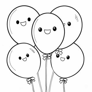 Kolorowanka Z Kolorowymi Balonami Gumowymi 136671 68400