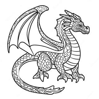 Kolorowanka Z Majestatycznym Smokiem Seawing 136695-68414