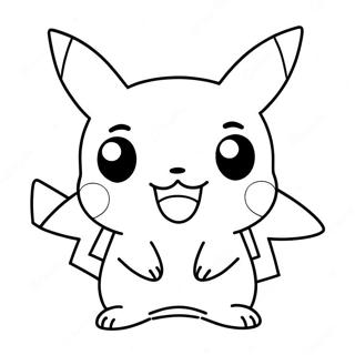 Kolorowanka Z Urokliwym Chibi Pikachu 136721-68435