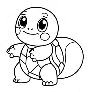 Zabawna Chibi Squirtle Kolorowanka 136724-68445