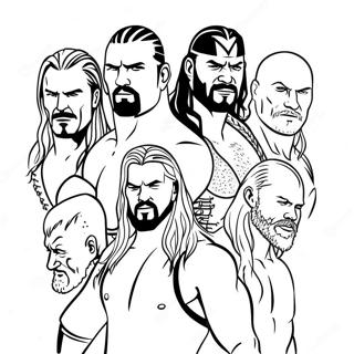 Kolorowanka Supergwiazd Wwe W Akcji 136798-68494