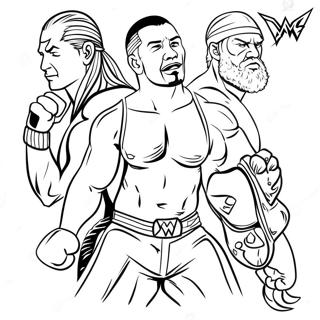 Kolorowanka Supergwiazd Wwe W Akcji 136798-68495