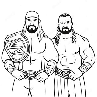 Kolorowanka Mistrzow Tag Team Wwe 136801-68360