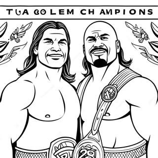 Kolorowanka Mistrzow Tag Team Wwe 136801-68505