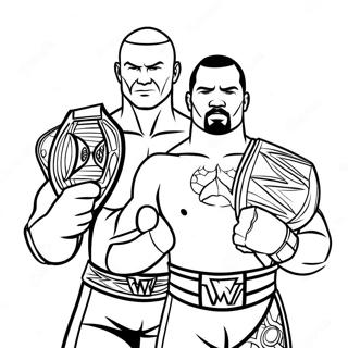 Kolorowanka Mistrzow Tag Team Wwe 136801-68506