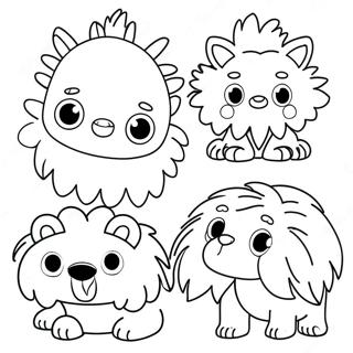 Puszyste Zwierzeta Chenilowe Kolorowanka 137004 68660