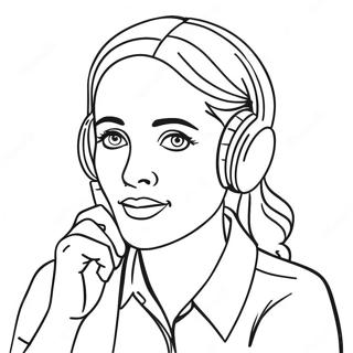 Empatyczny Pracownik Socjalny Sluchajacy Kolorowanka 138032 69467