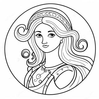 Kolorowanka Znaku Zodiaku Panna 138054-69470