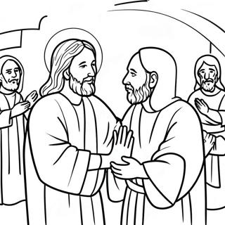 Jezus Uzdrawiajacy Slepca Kolorowanka 138745-70013