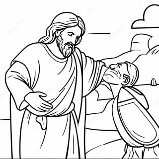 Jezus Uzdrawiajacy Slepca Kolorowanka 138745-70014