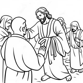 Jezus Uzdrawiajacy Slepca Kolorowanka 138745 70016