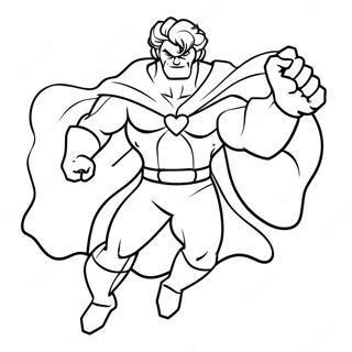 Kolorowanka Odwaznego Superbohatera W Akcji 138924-70160