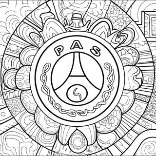Kolorowanka Z Logo Psg Kolorowanki