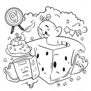 Kolorowanka Z Fantazyjna Scena Dnia Pi 139261-70428