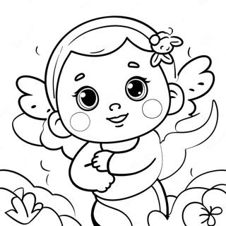 Kolorowanka Z Radosnym Malym Aniolkiem 139413-70537