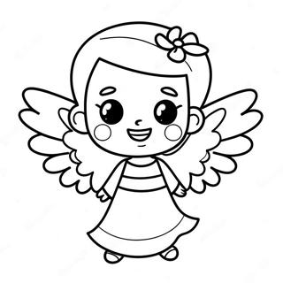 Kolorowanka Z Radosnym Malym Aniolkiem 139413-70539