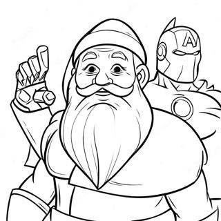 Swiety Mikolaj Z Avengers Kolorowanka 139462 70575