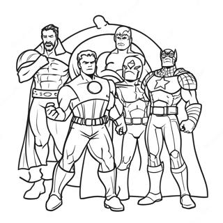 Avengers W Swiatecznych Kostiumach Kolorowanka 139463 70578