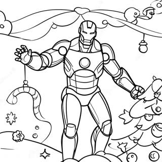 Iron Man Dekorujacy Choinke Kolorowanka 139464 70584