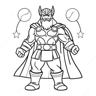 Thor Z Swiatecznymi Swiatelkami Kolorowanka 139465 70586