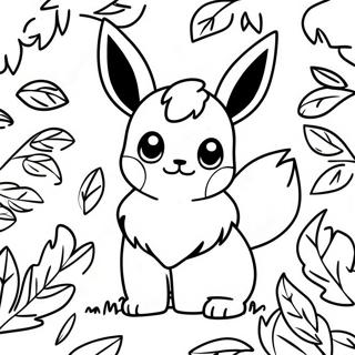 Eevee Otoczony Liscmi Kolorowanka 14244 3121