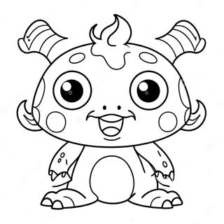 Slodki Potwor Z Duzymi Oczami Kolorowanka 15435 3374