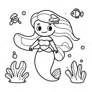 Kolorowanka Z Przygodowa Ariela Pod Woda 1547-1842