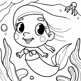 Kolorowanka Z Przygodowa Ariela Pod Woda 1547-1844