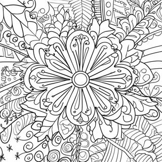 Prosty Zarys Platka Sniegu Na Stronie Kolorowanki 16166-3535