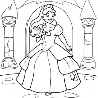 Urocza Bella W Zamku Kolorowanka 17442-3821